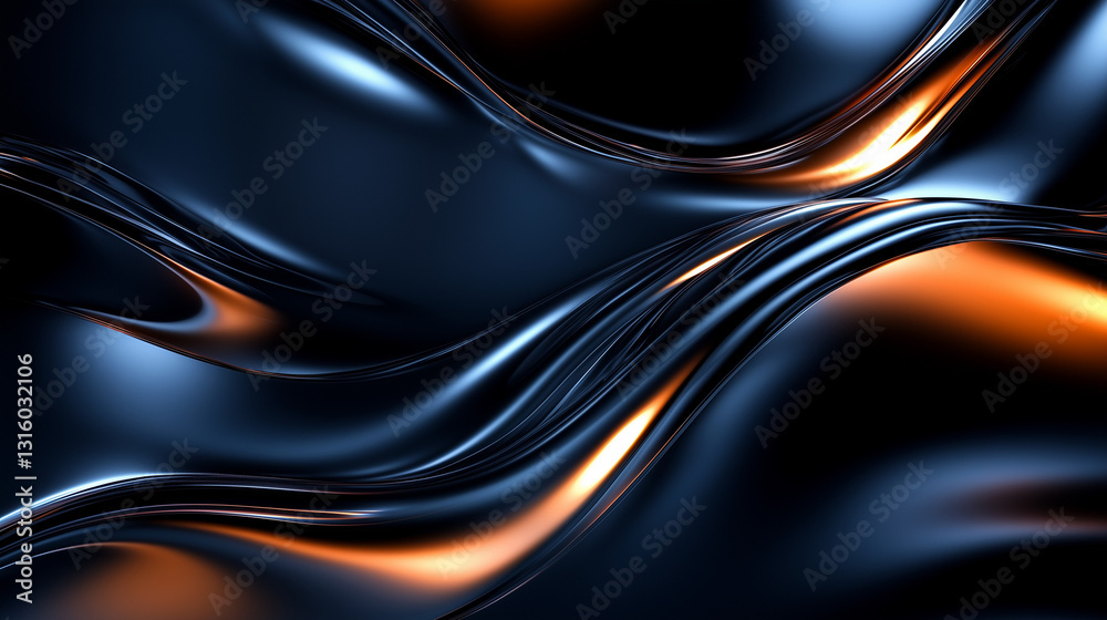 Fototapeta premium Abstract fractal flowing background