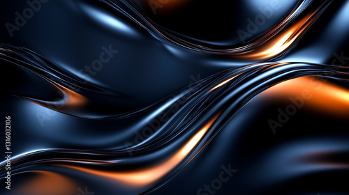 Abstract fractal flowing background