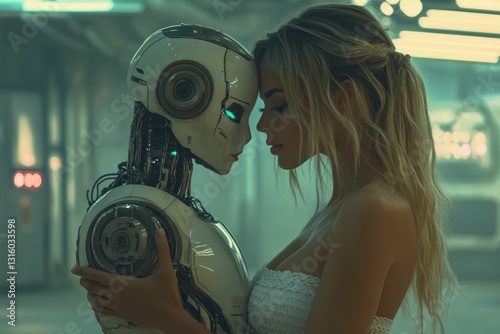 A digital love story emerges as a woman forms a romantic bond with a robot, venturing into the unknown realms of human-AI relationships and the emotions that arise from their interaction