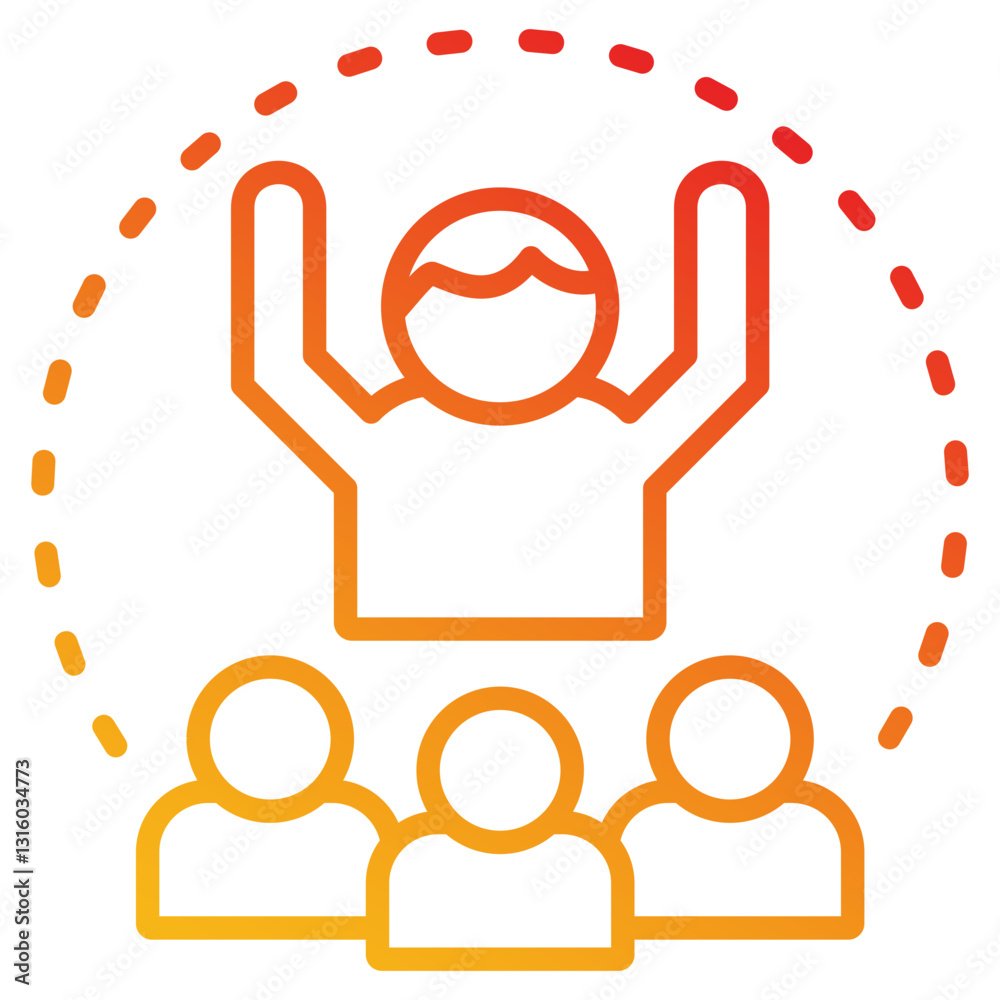 Obraz premium Leadership Icon