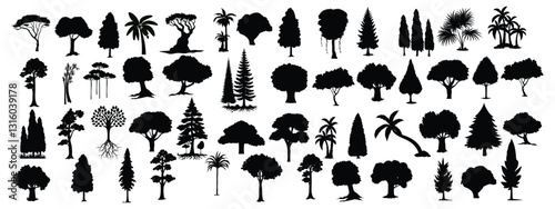 Incredibly Detailed Tree Silhouettes