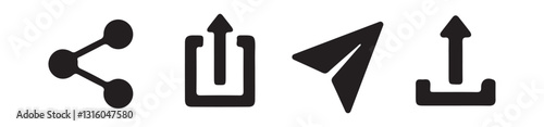 Quadro su tela Share Icon Set