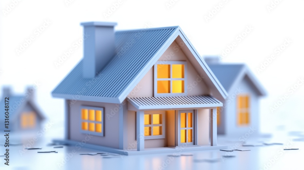 Charming Miniature House Model Real Estate Home Sweet Home New Home Dream House Prope Charming Miniature House Model Real Estate Home Sweet Home New Home Dream House Prope