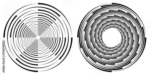 Hand drawn circle line sketch set. Vector circular doodle round circle for message note sign design element.