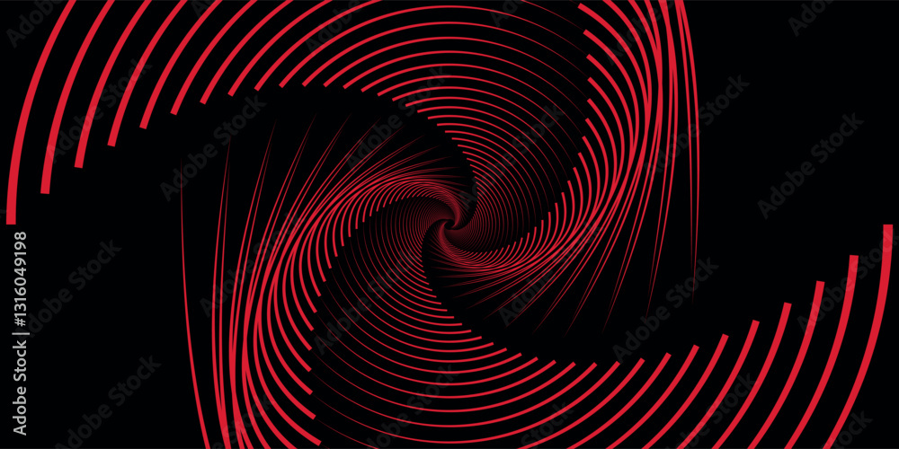 Circular spiral sound wave rhythm from lines white color on dark background eps 10 Circular spiral sound wave rhythm from lines white color on dark background eps 10