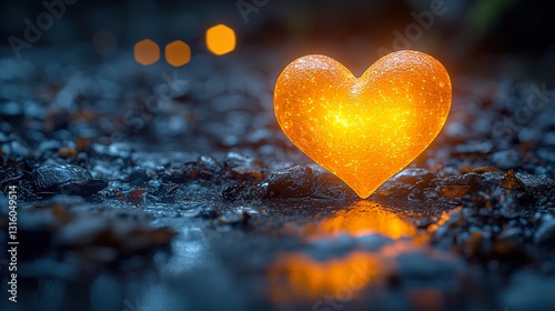 heart love shape symbol with abstract backround  