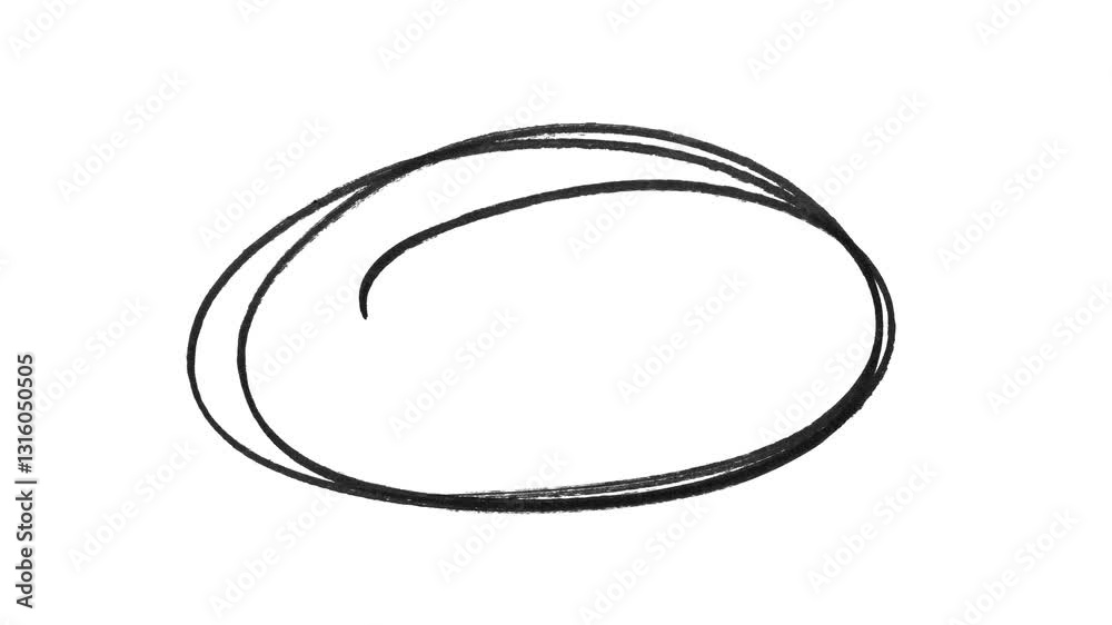 Hand-drawing oval frame circle animation, Hand-drawn Red and Black circle highlight with transparent background. Hand-drawing oval frame circle animation, Hand-drawn Red and Black circle highlight with transparent background.