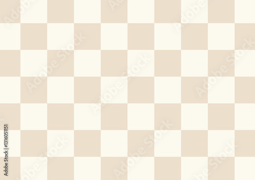 Pastel brown and beige checkered background Space for selling products, backdrop, wallpaper, background, text. Vintage style background. Vector illustration.