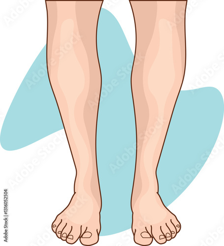 healthy leg without underlying pathology