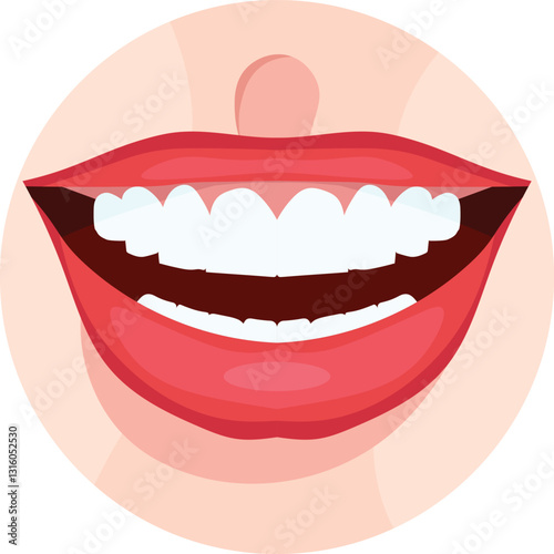 normal healthy lips with no underlying pathology