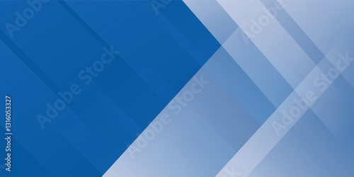 Abstract blue and white gradient background. Modern blue abstract rectangular box lines for presentation design, banner, brocure