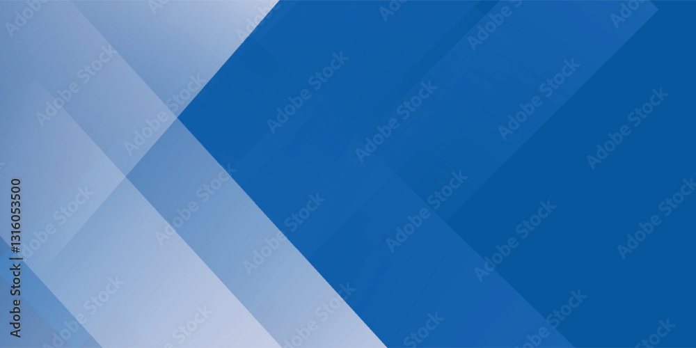 Fototapeta premium Abstract blue and white gradient background. Modern blue abstract rectangular box lines for presentation design, banner, brocure modern