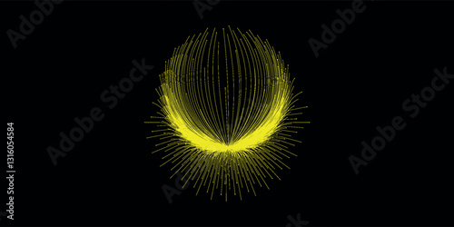 Spiral with gray colors lines as dynamic abstract vector background or logo or icon. Yin and Yang symbol vector ilustration