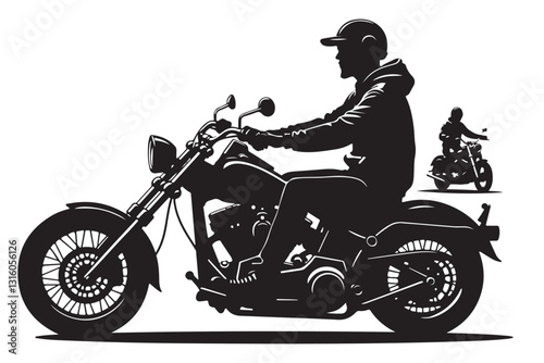 retro motorbike, vintage motorbike, classic motorcycle, motorcycle silhouette, old-school bike, biker culture, antique motorcycle, chopper silhouette, vintage ride, retro bike art, cafe racer, bobber 