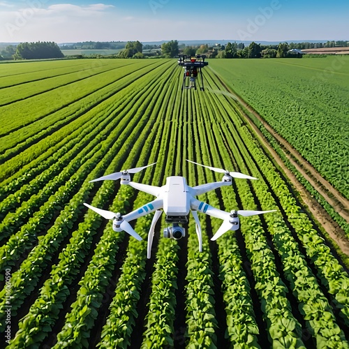 Drones Surveying Agricultural Fields