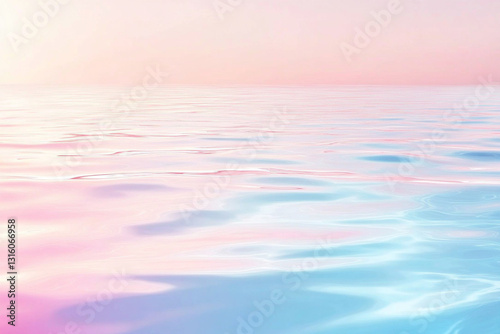 Light pink and light blue gradient with a watery texture, shimmering, mirror reflection