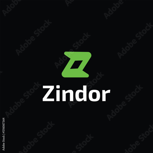 Z letter modern tech logo