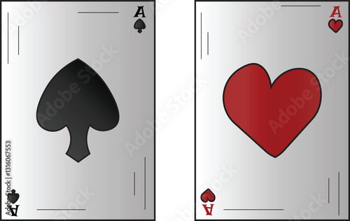The Illustration of double pair ace of spade and love.