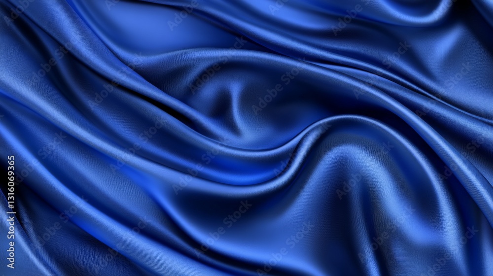 Obraz premium Calming Azure Blue Fabric Texture for Relaxation