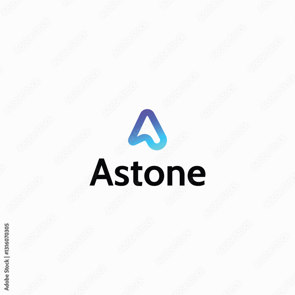 A letter abstract logo design A letter abstract logo design