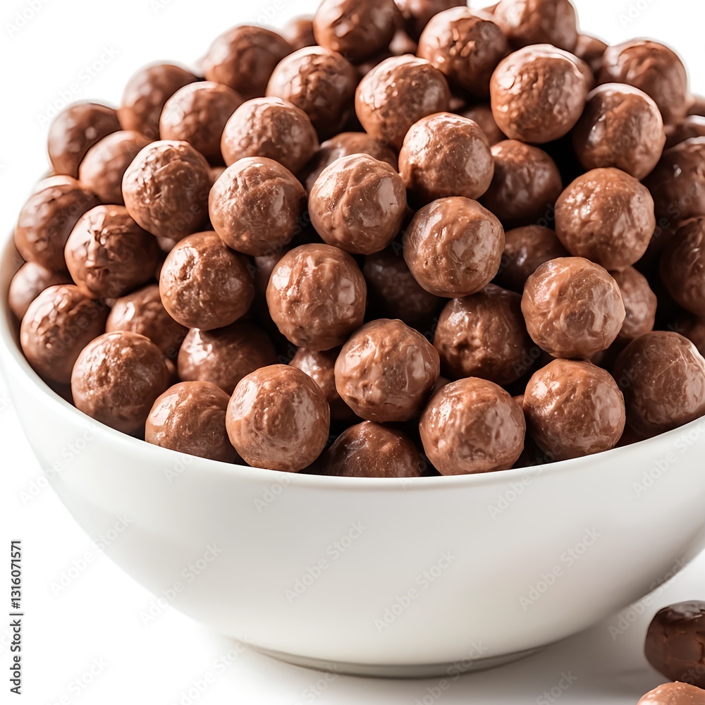 Obraz premium Bowl of Chocolate Malted Balls