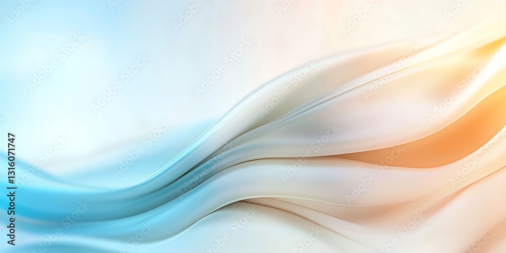 Naklejka premium Abstract soft flowing fabric
