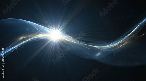 Shine shiny lens spotlight, sunlight spark sun rays, ray twirl vector wave, effect light sparkle line