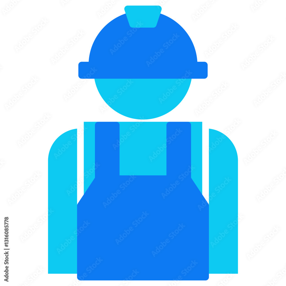 Worker solid icon Worker solid icon