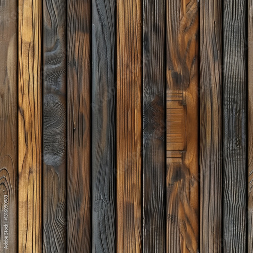 Ultra-Photorealistic Seamless Wood Slat Panel Texture - 100% Tileable