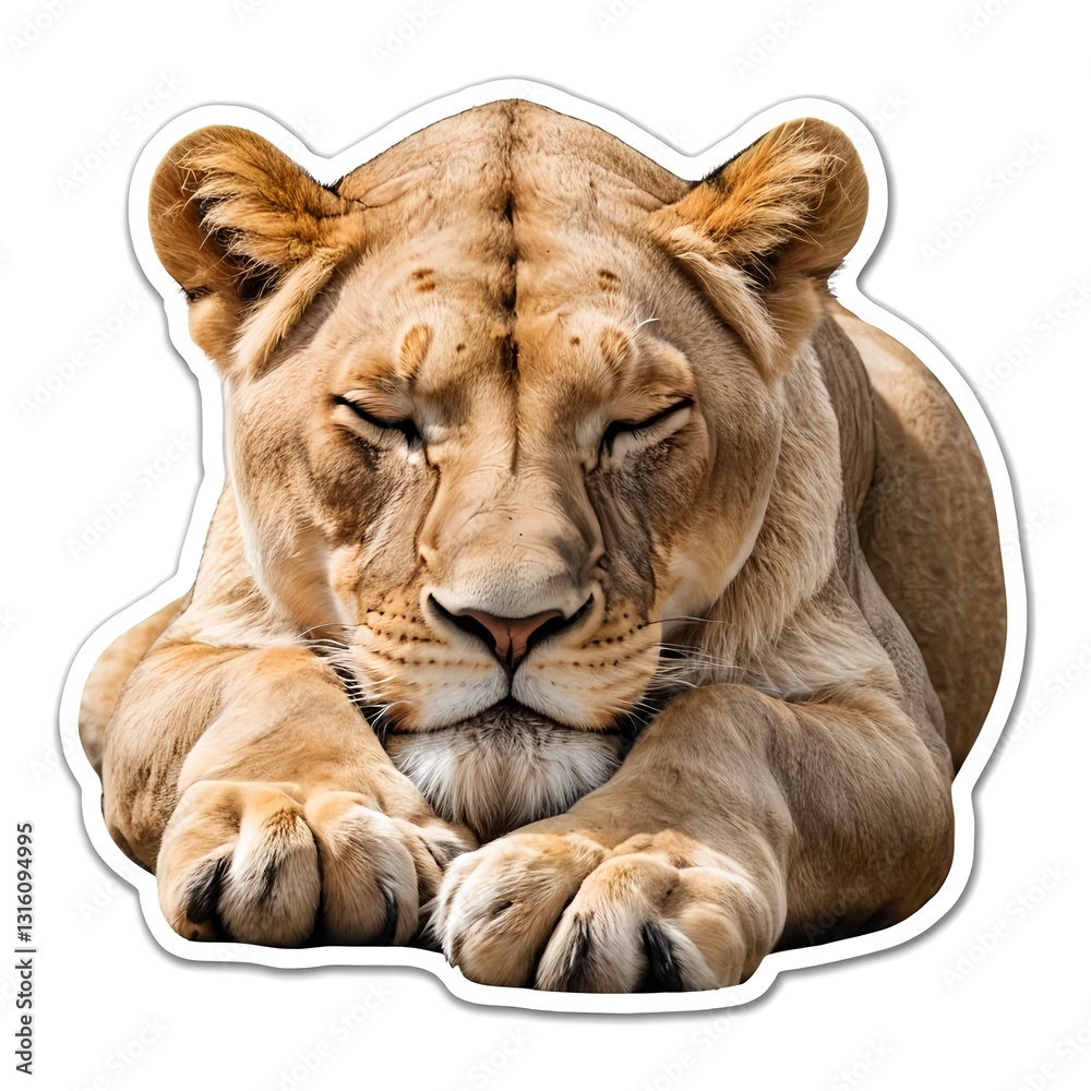 Obraz premium Sleeping Lioness