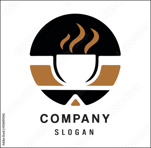 coffee cup logo vector for branding and business