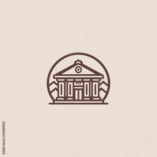 Museum Logo – A refined museum logo representing history, culture, and knowledge.