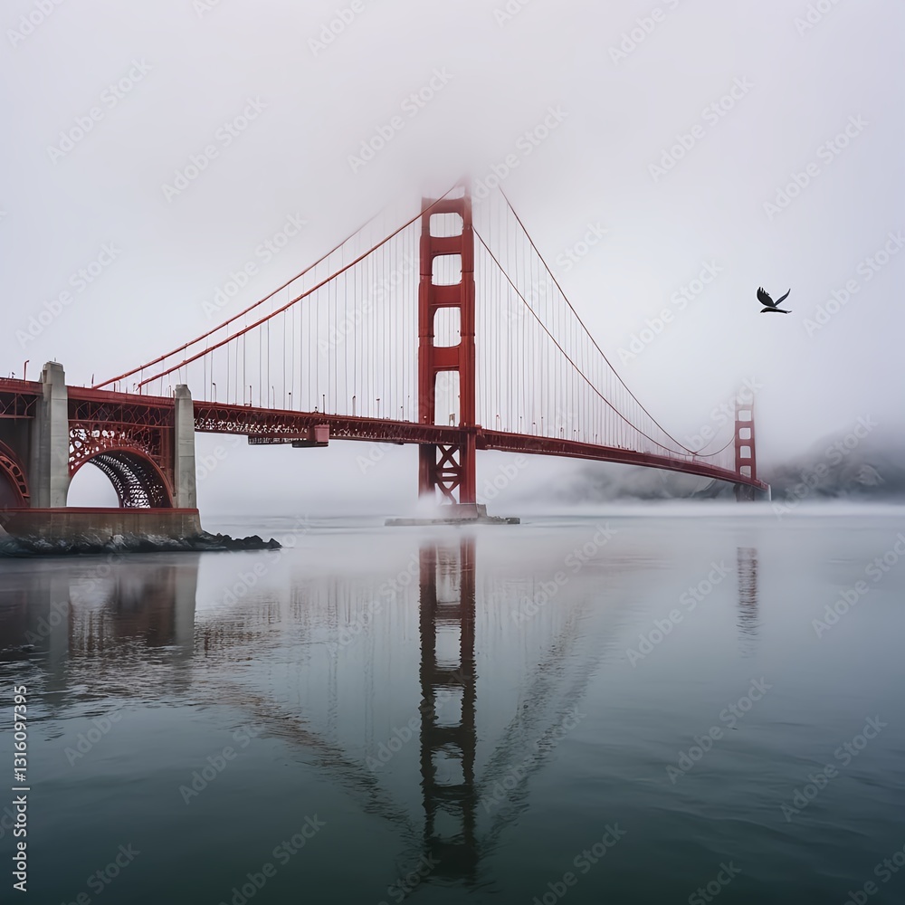 Obraz premium Golden Gate Bridge in Fog