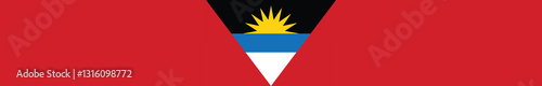 Free Download Flag of Antigua and Barbuda. Antigua and Barbuda flag long banner digital vector illustration - GFXLoad