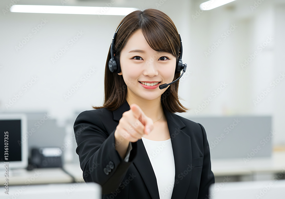 Professional Customer Service Agent Providing Excellent Support and Assistance Professional Customer Service Agent Providing Excellent Support and Assistance