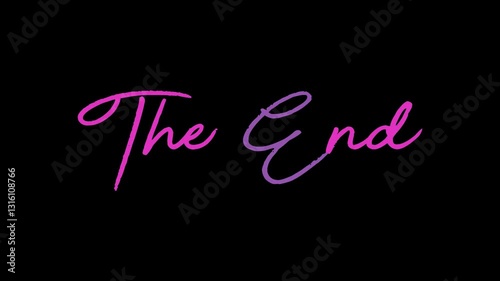 Twinkle The End Text Animation, Starry Night Closing Scene