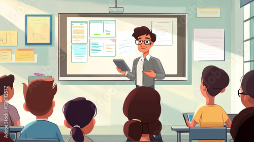A Classroom Transformed by Interactive Whiteboards and Smart Devices.