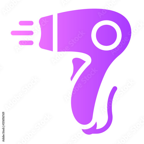 hair dryer Gradient icon