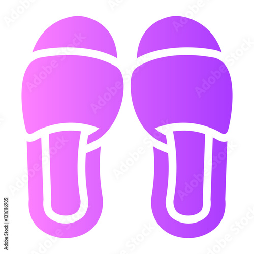 slippers Gradient icon