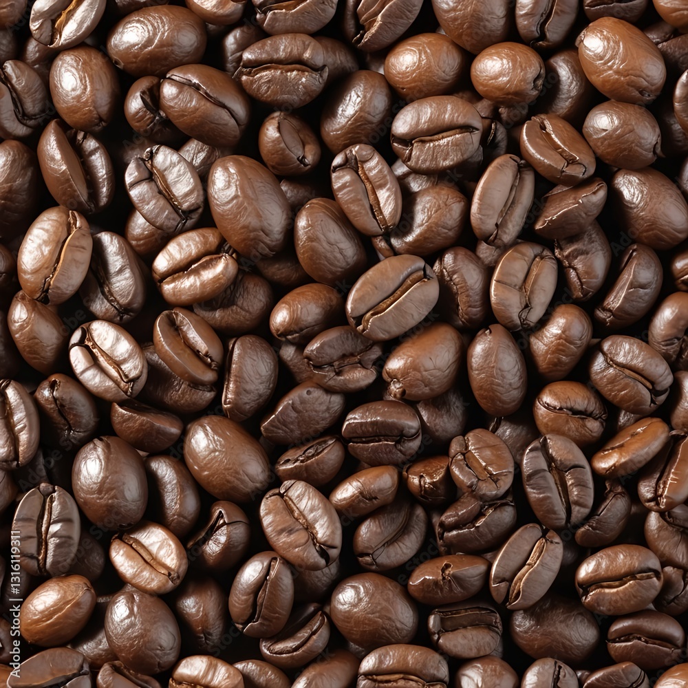 Obraz premium Roasted Coffee Beans Background Texture