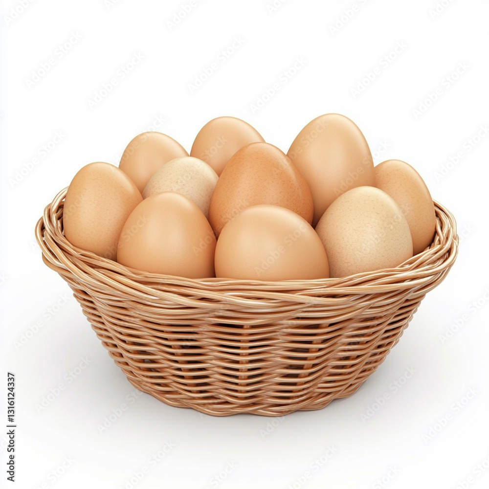 a basket of eggs a basket of eggs