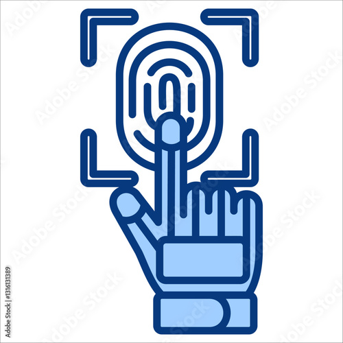Robotic Arm Simple Icon Vector Illustration Concept