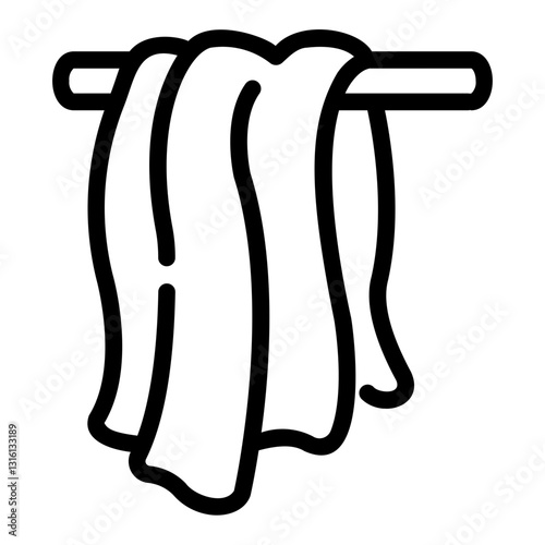 towel Line Icon