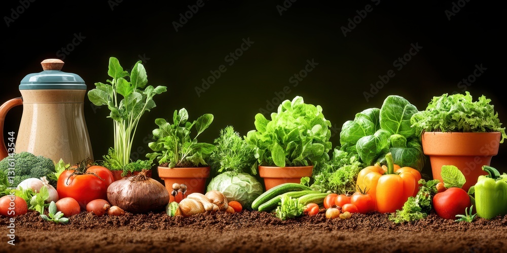 Fototapeta premium Gardening banner
