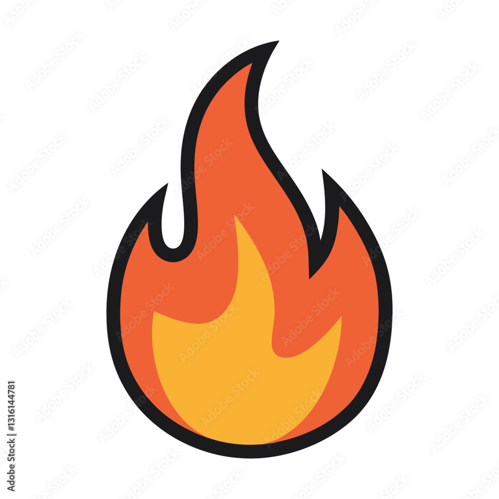 Fire flame icon. Fire symbol design. Fire vector illustration. Fire flame icon. Fire symbol design. Fire vector illustration.