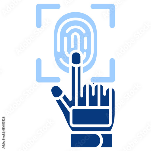 Robotic Arm Simple Icon Vector Illustration Concept