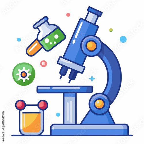 digital microscope analyzing a biology sample