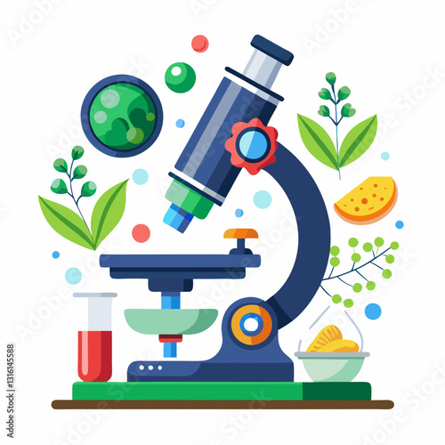 digital microscope analyzing a biology sample