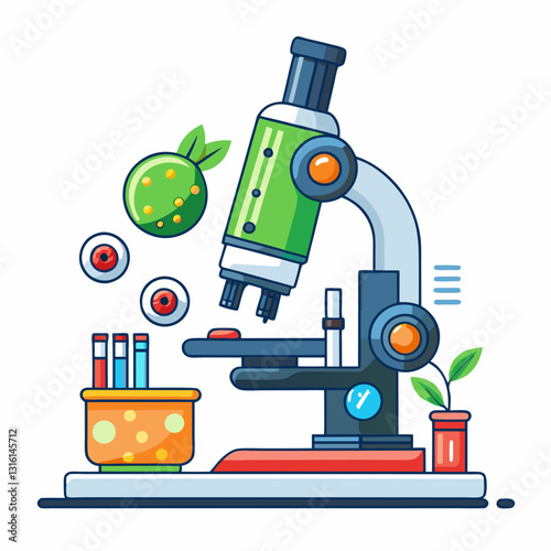 digital microscope analyzing a biology sample