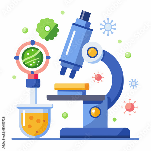 digital microscope analyzing a biology sample